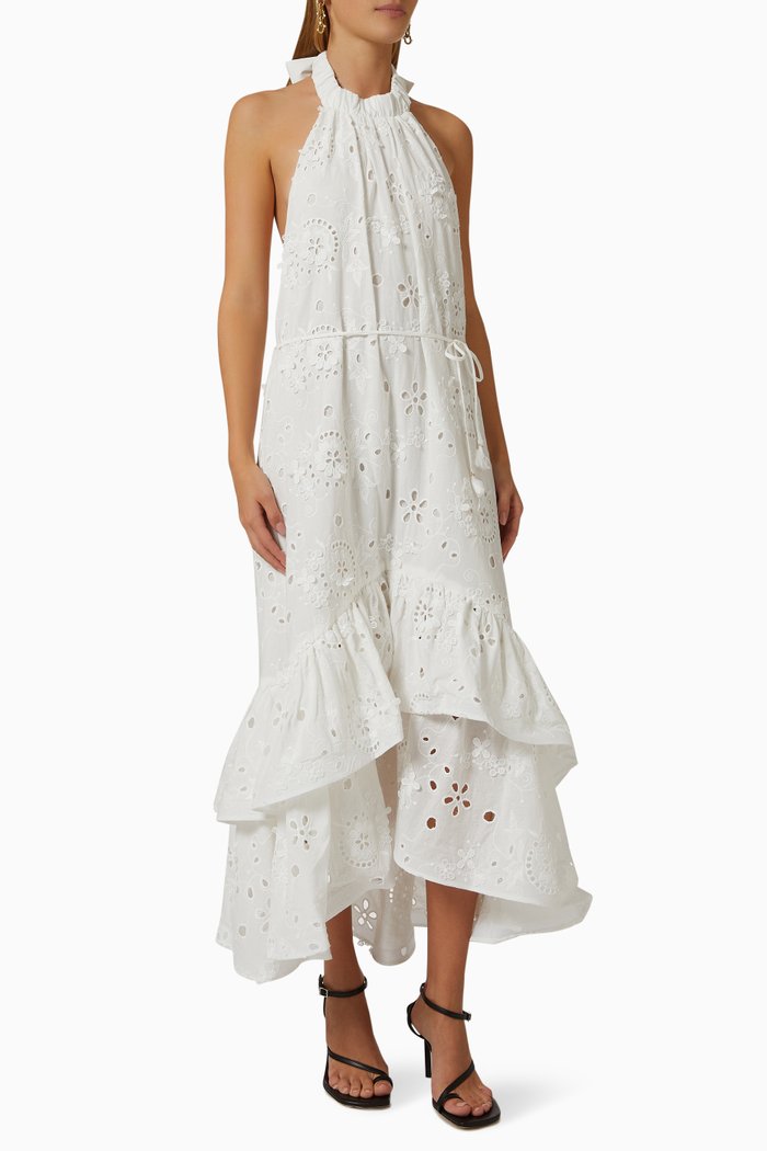 

Arawak Midi Dress, White