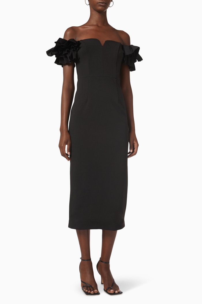 

Creole Midi Dress, Black