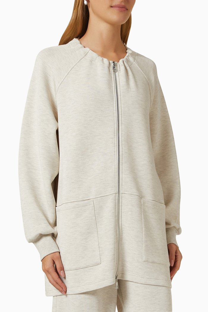 

Evelyn Jacket in Viscose-blend Jersey, Neutral
