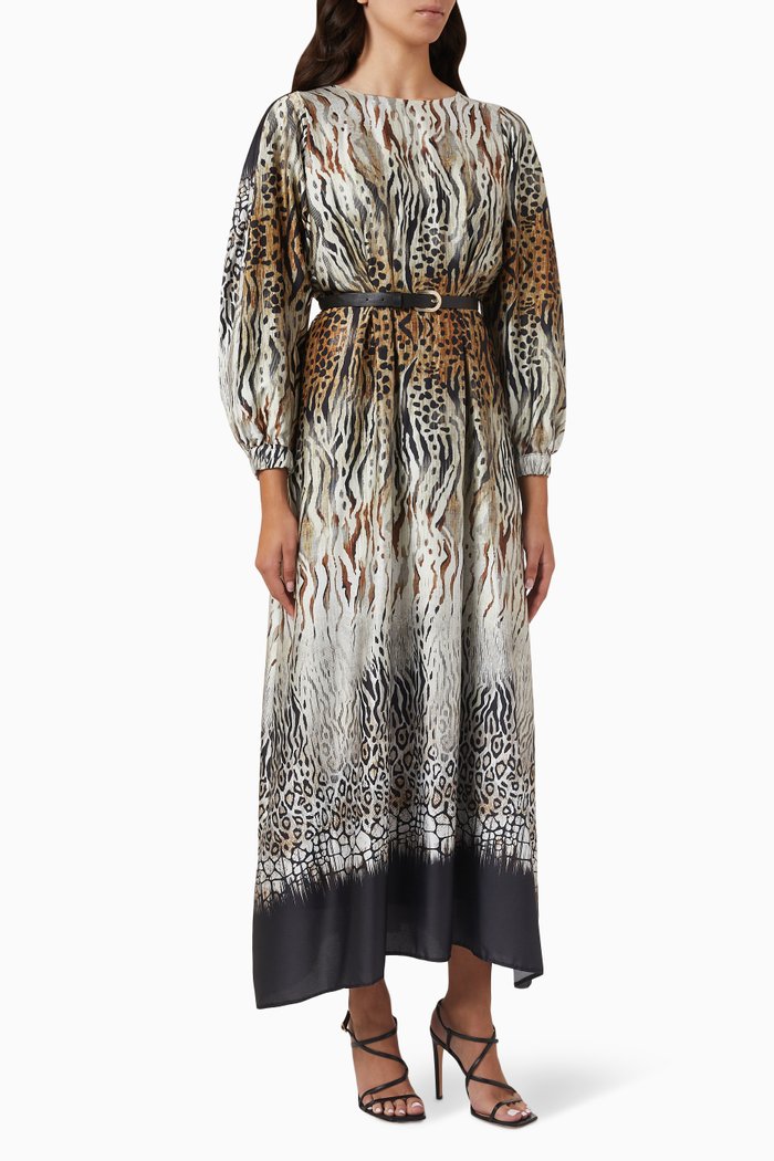 

Animal Print Maxi Dress, Multicolour