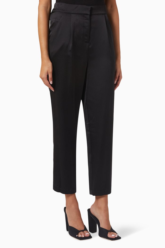 

High-waist Pants, Black