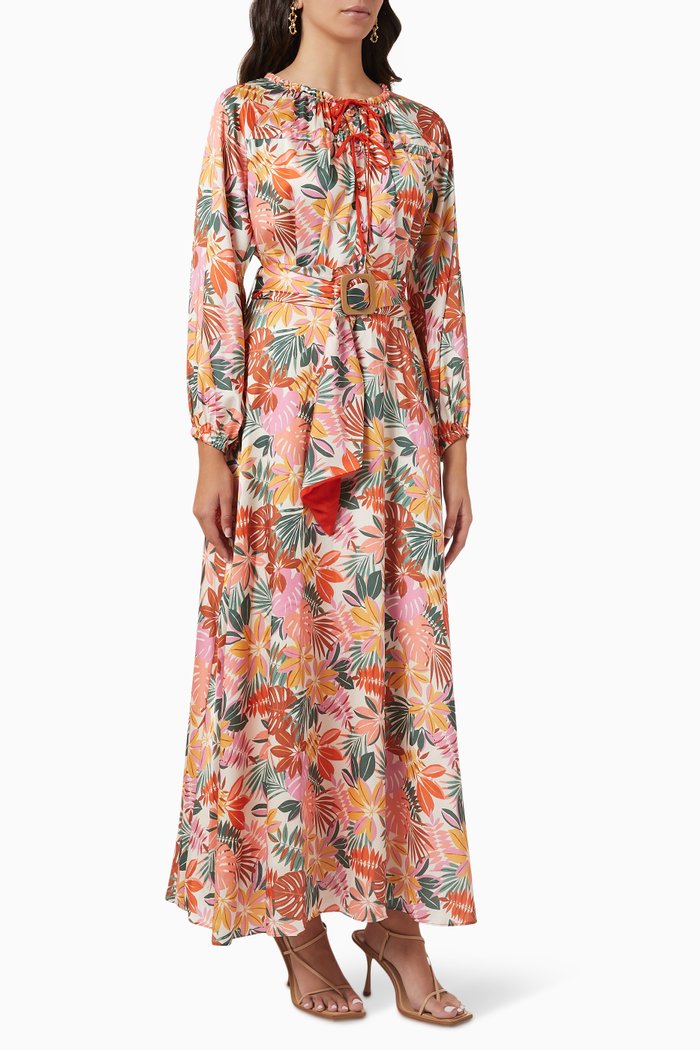 

Floral Summer Print Maxi Dress, Multicolour