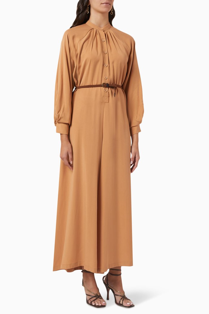 

Wide Leg Jumpsuit, Brown