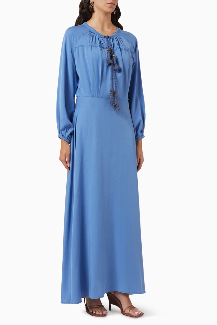 

Tassel Maxi Dress, Blue