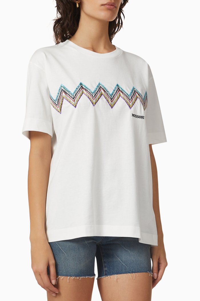 

Short Sleeve T-shirt in Jersey, White