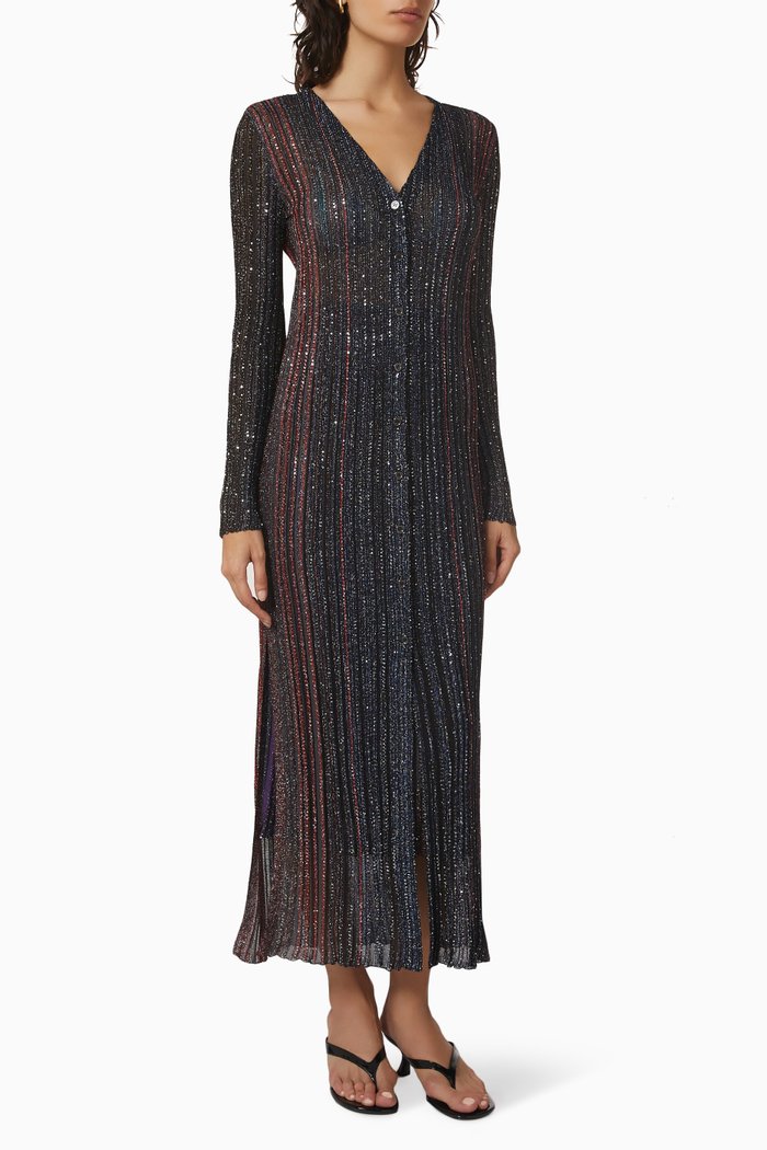 

Long Cardigan in Viscose Blend, Multicolour