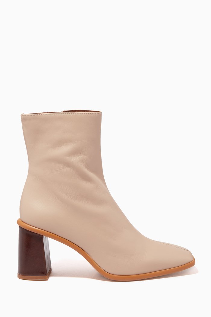 

West Cape Ankle Boots in Leather, Neutral
