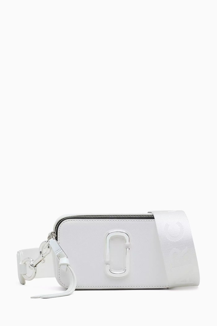 

The Snapshot DTM Camera Crossbody Bag in Leather, White