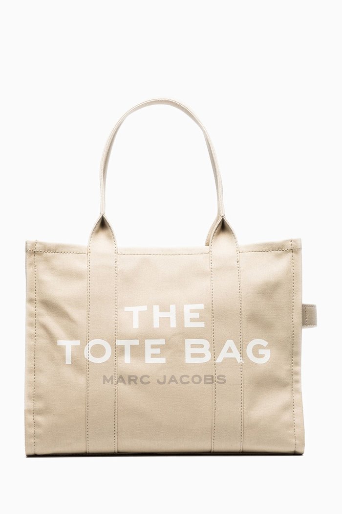 

Large The Tote Bag in Cotton Canvas, Neutral