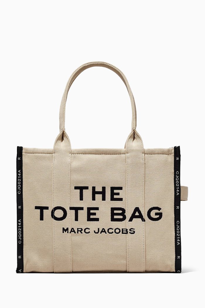 

The Large Tote Bag in Jacquard, Neutral