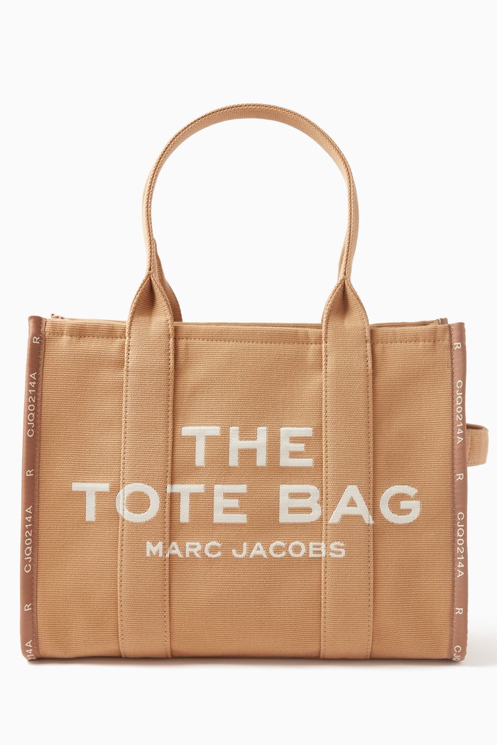 

The Large Tote Bag in Jacquard, Brown