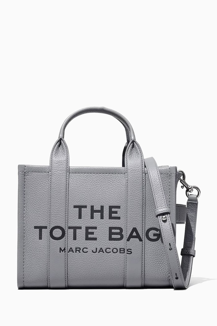 

The Small Tote Bag in Leather, Grey