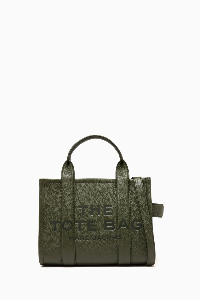

Mini Traveler Tote Bag in Leather, Brown