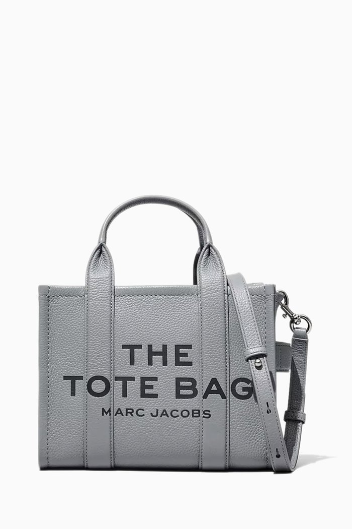 

The Small Tote Bag in Leather, Grey