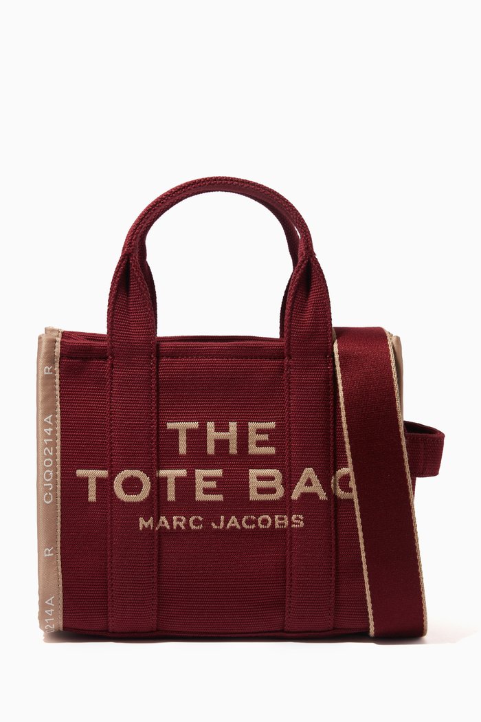 

The Mini Tote Bag in Cotton Canvas, Burgundy