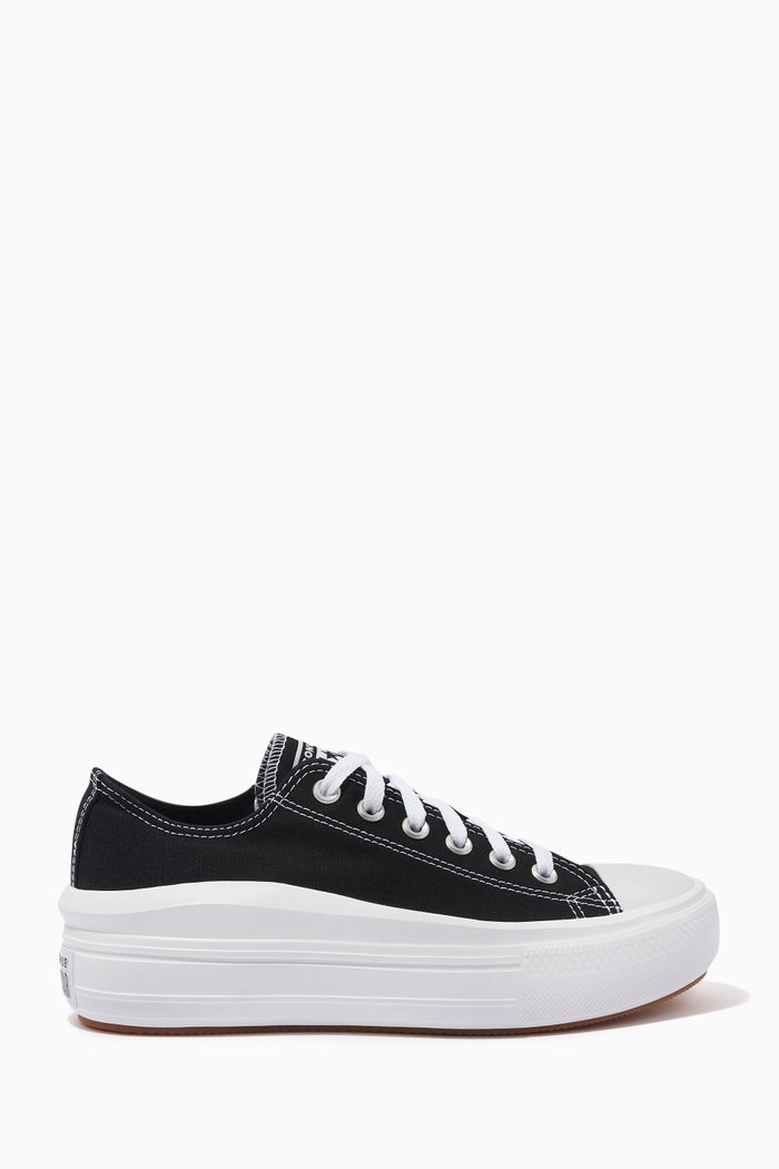 

All Star Move Low Top Platform Sneakers in Canvas, Black