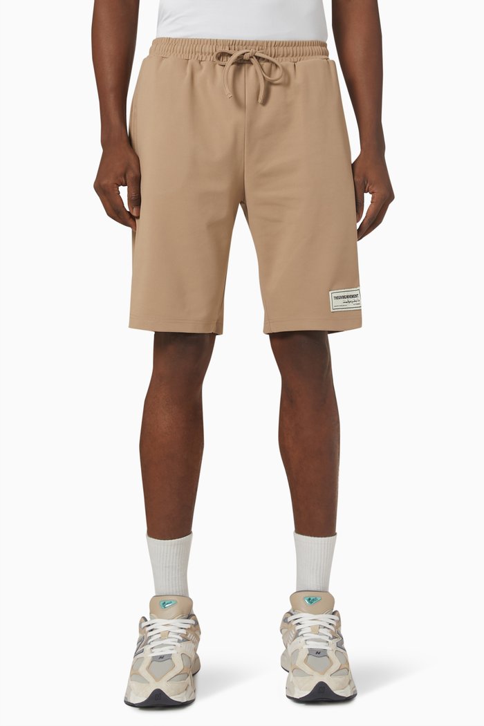 

Single Layer Shorts in Recycled Blend, Brown