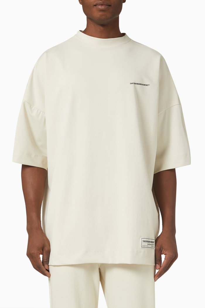 Relaxed Fit T-Shirt in Recycled Blend, Neutral
