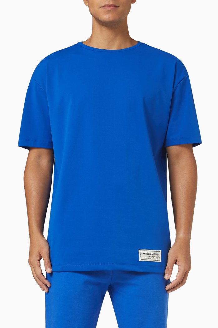 

Relaxed Fit T-Shirt in Recycled Blend, Blue