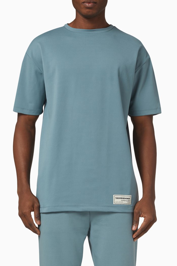 

Relaxed Fit T-Shirt in Recycled Blend, Blue