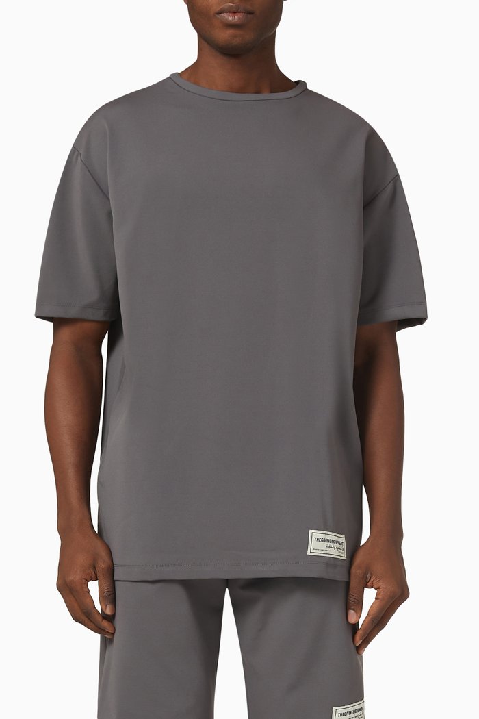 Relaxed Fit T-Shirt in Recycled Blend, Grey