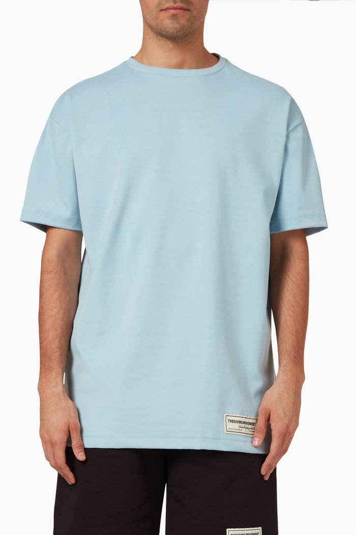 

Relaxed Fit T-Shirt in Recycled Blend, Blue