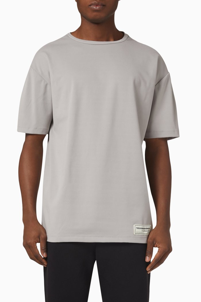 

Relaxed Fit T-Shirt in Recycled Blend, Grey