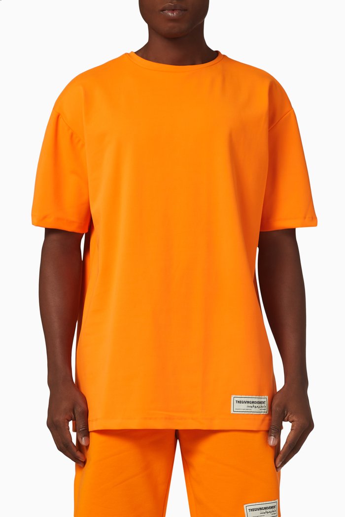 

Relaxed Fit T-Shirt in Recycled Blend, Orange