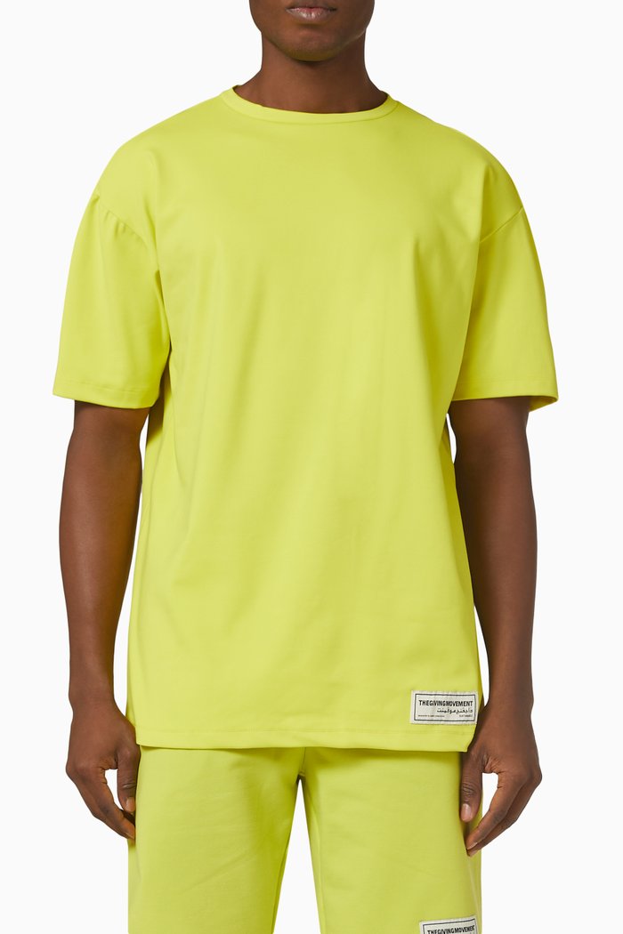 

Relaxed Fit T-Shirt in Recycled Blend, Yellow