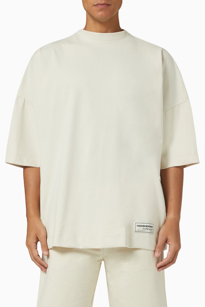 

Recycled High Neck T-shirt in Recycled Polyester, Neutral