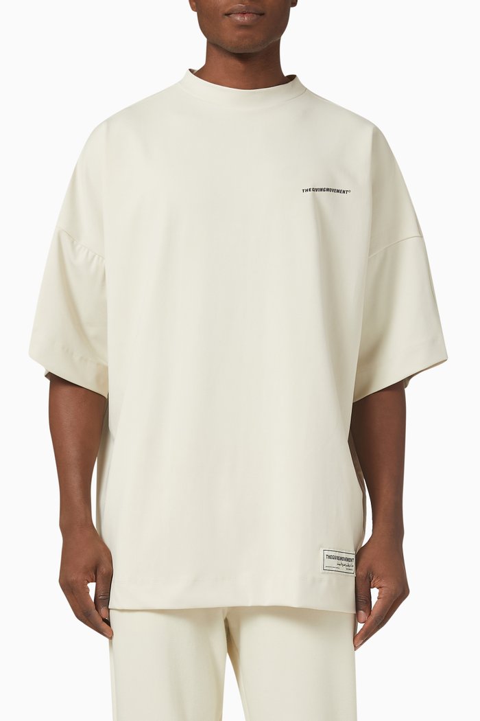 

Exaggerated Sleeve T-shirt, Neutral