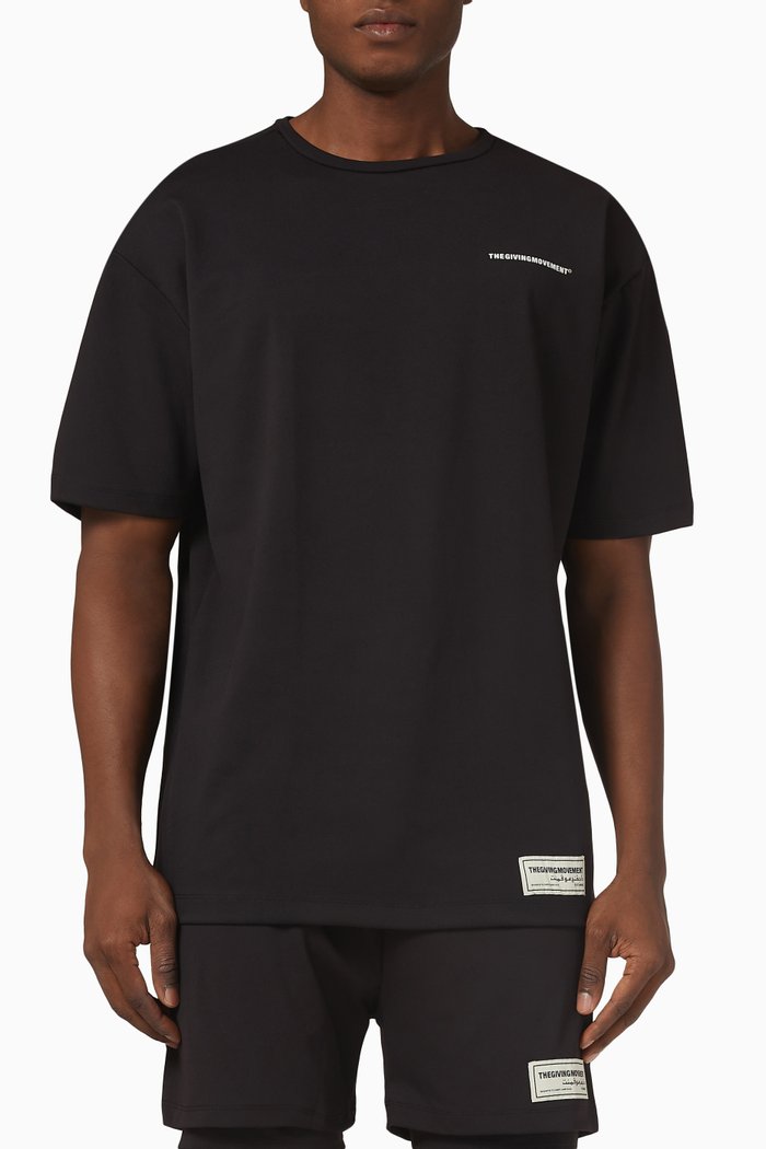 

Dubai Logo Print T-shirt, Black