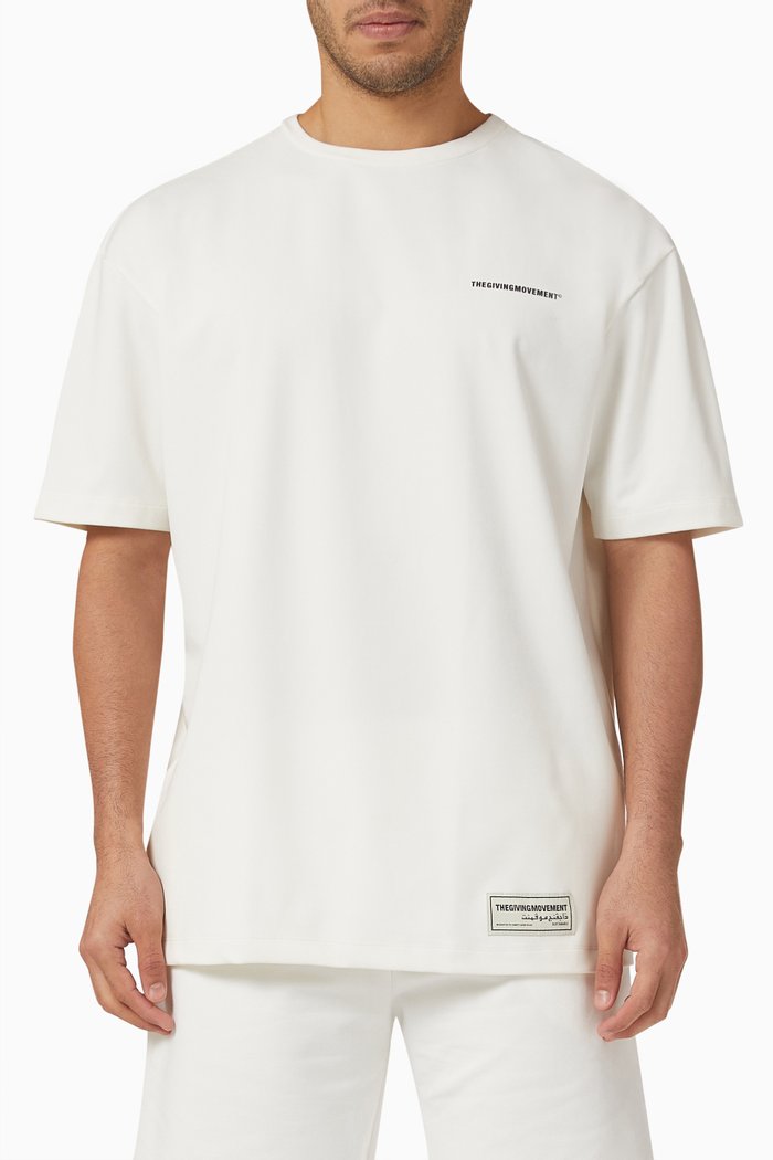 

Dubai Logo Print T-shirt, White