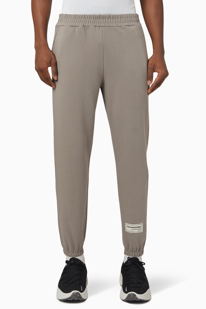 

Relaxed Fit Lounge Sweatpants in Organic Cotton, Brown