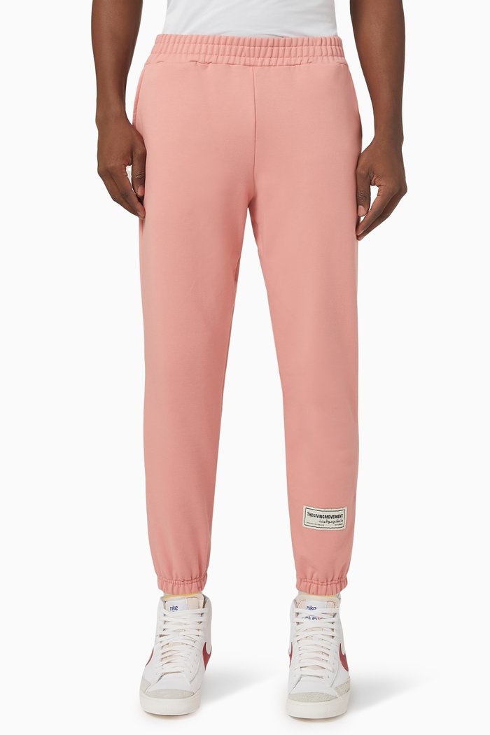 

Relaxed Fit Lounge Sweatpants in Organic Cotton, Pink