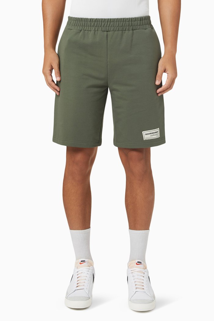 

Lounge Shorts in Organic Cotton, Green
