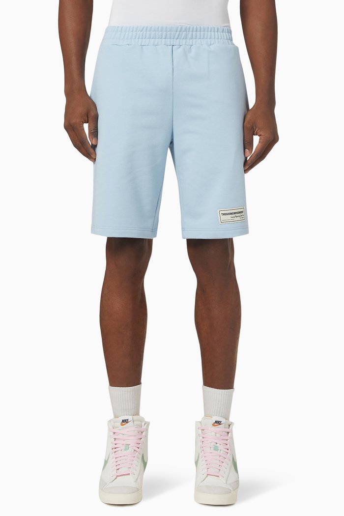

Lounge Shorts in Organic Cotton, Blue