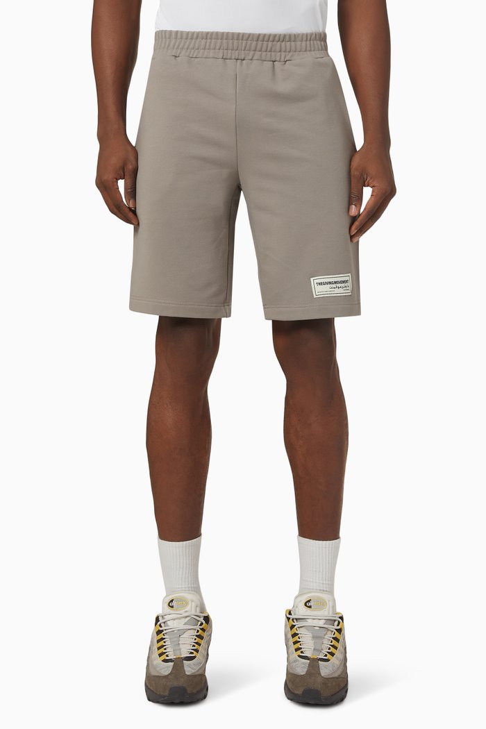 

Lounge Shorts in Organic Cotton, Brown