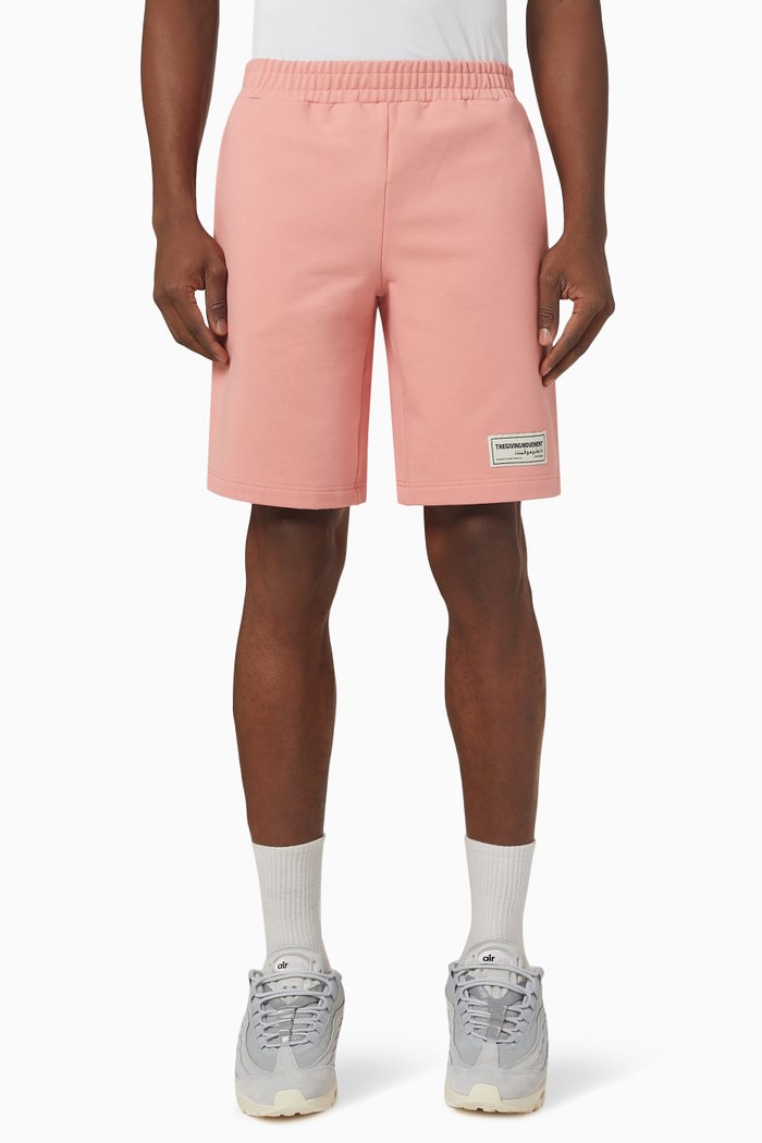 

Lounge Shorts in Organic Cotton, Pink
