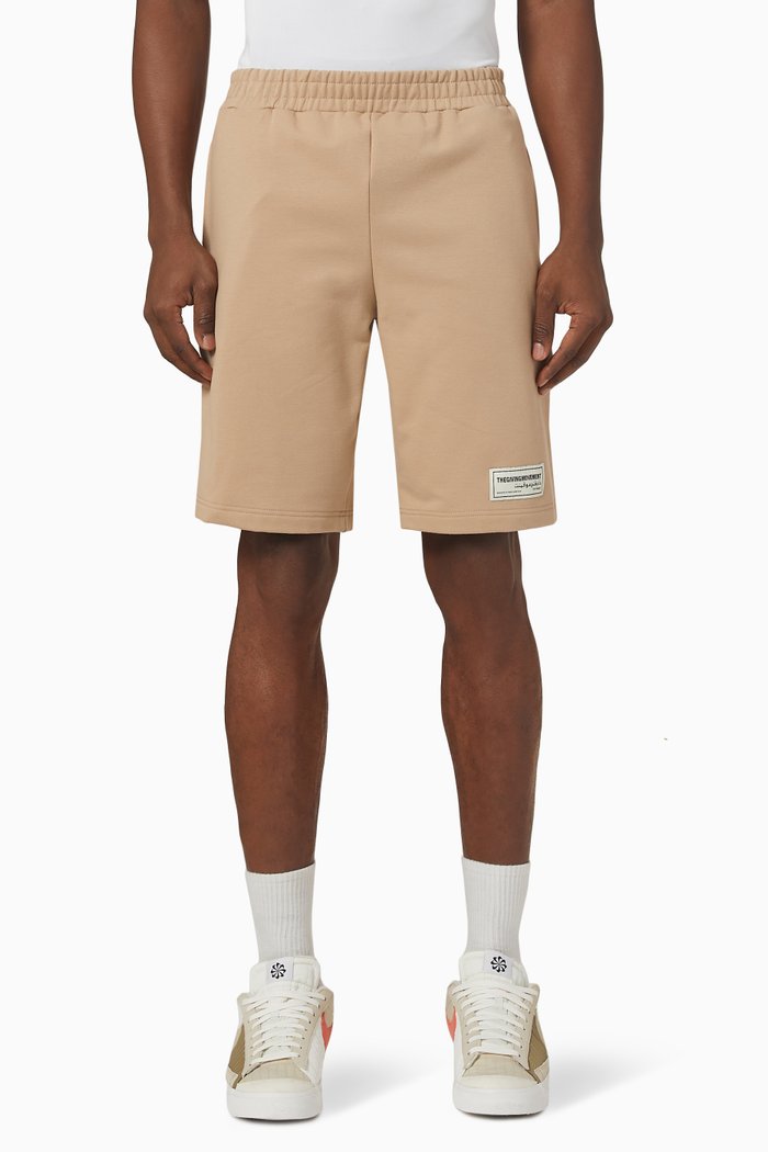 

Lounge Shorts in Organic Cotton, Brown