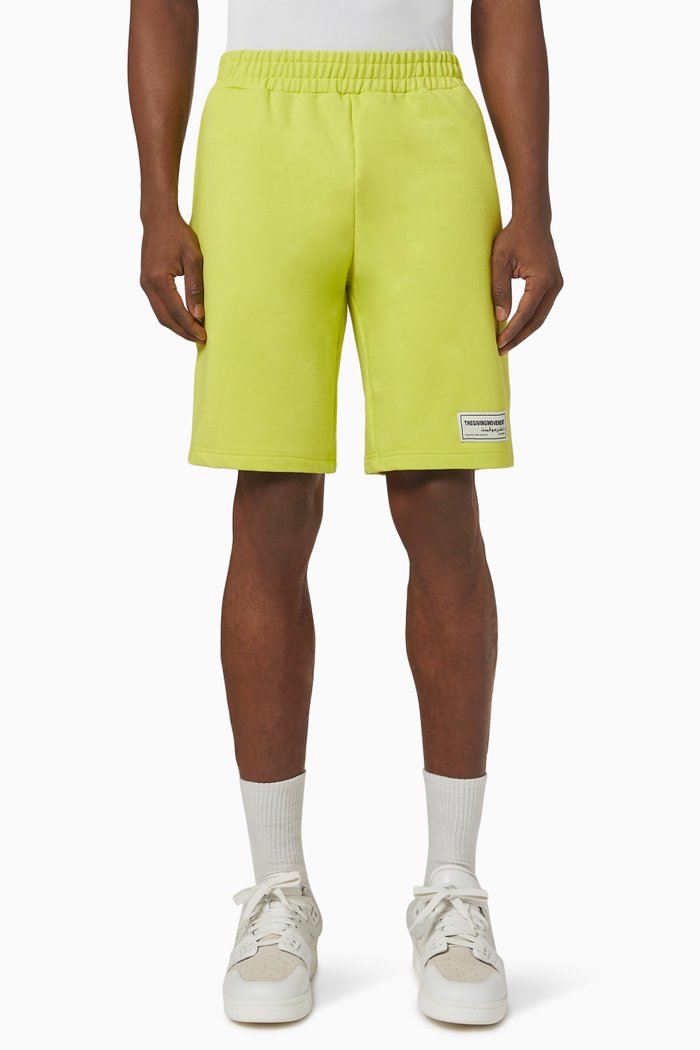 

Lounge Shorts in Organic Cotton, Yellow