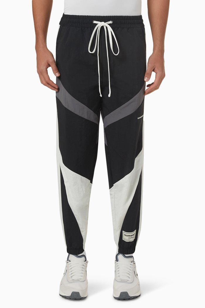 

Relaxed Colour-block Sweatpants in RE-SHELL100©, Black