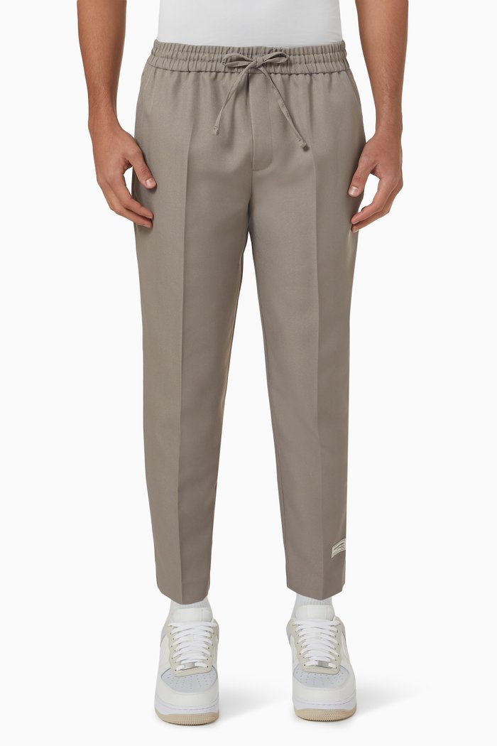 

Relaxed Formal Pants in RE-FORM100©, Brown