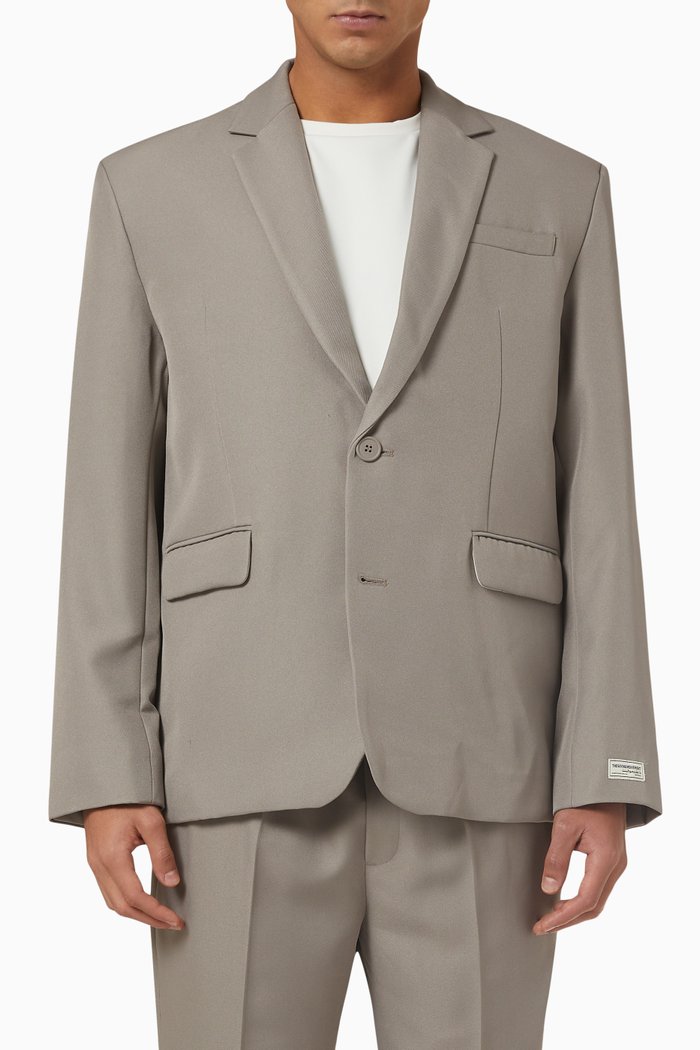 

Oversized Blazer in Re-Form100©, Brown