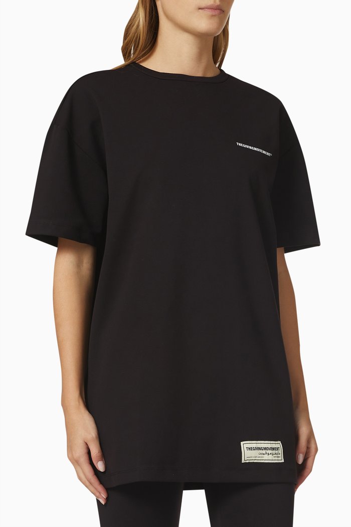 

Modest Band Print T-shirt, Black
