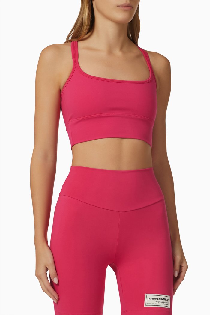 

Sports Bra in Recycled Blend, Pink