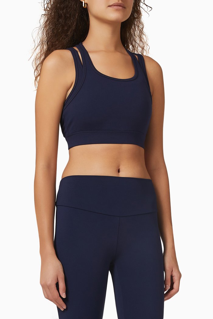 

Softskin Double Layer Sports Bra, Blue