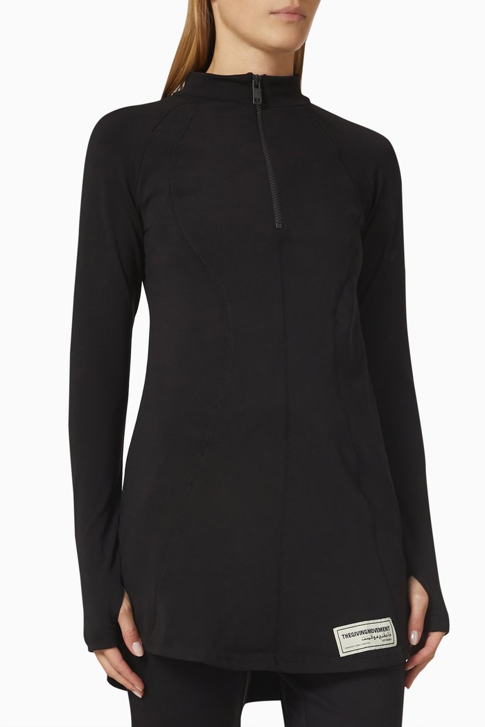 

Modest Top in Recycled Blend, Black