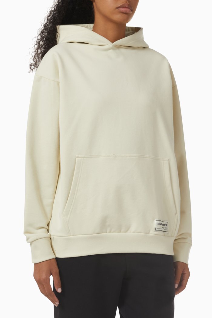 

Oversized Hoodie in Organic Cotton, Neutral