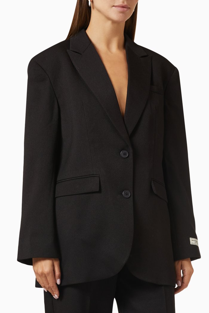Re-form Oversized Blazer, Black